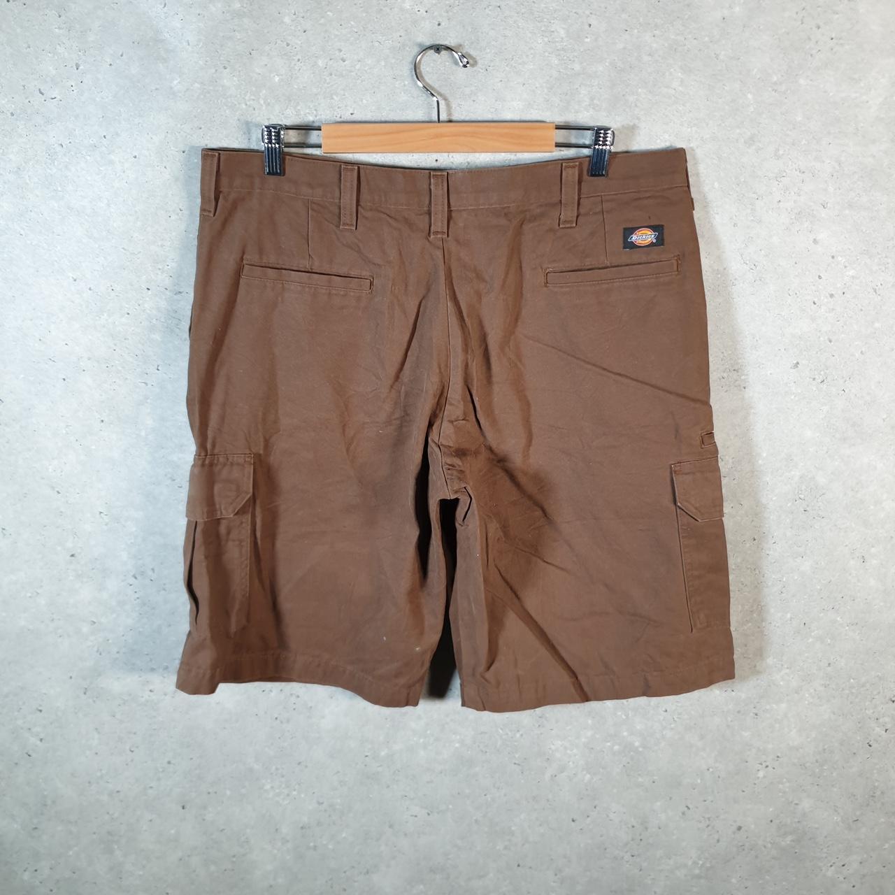 Vintage Dickies Baggy Chino Shorts Jorts Cargo Mens W36 Brown Relaxed Fit