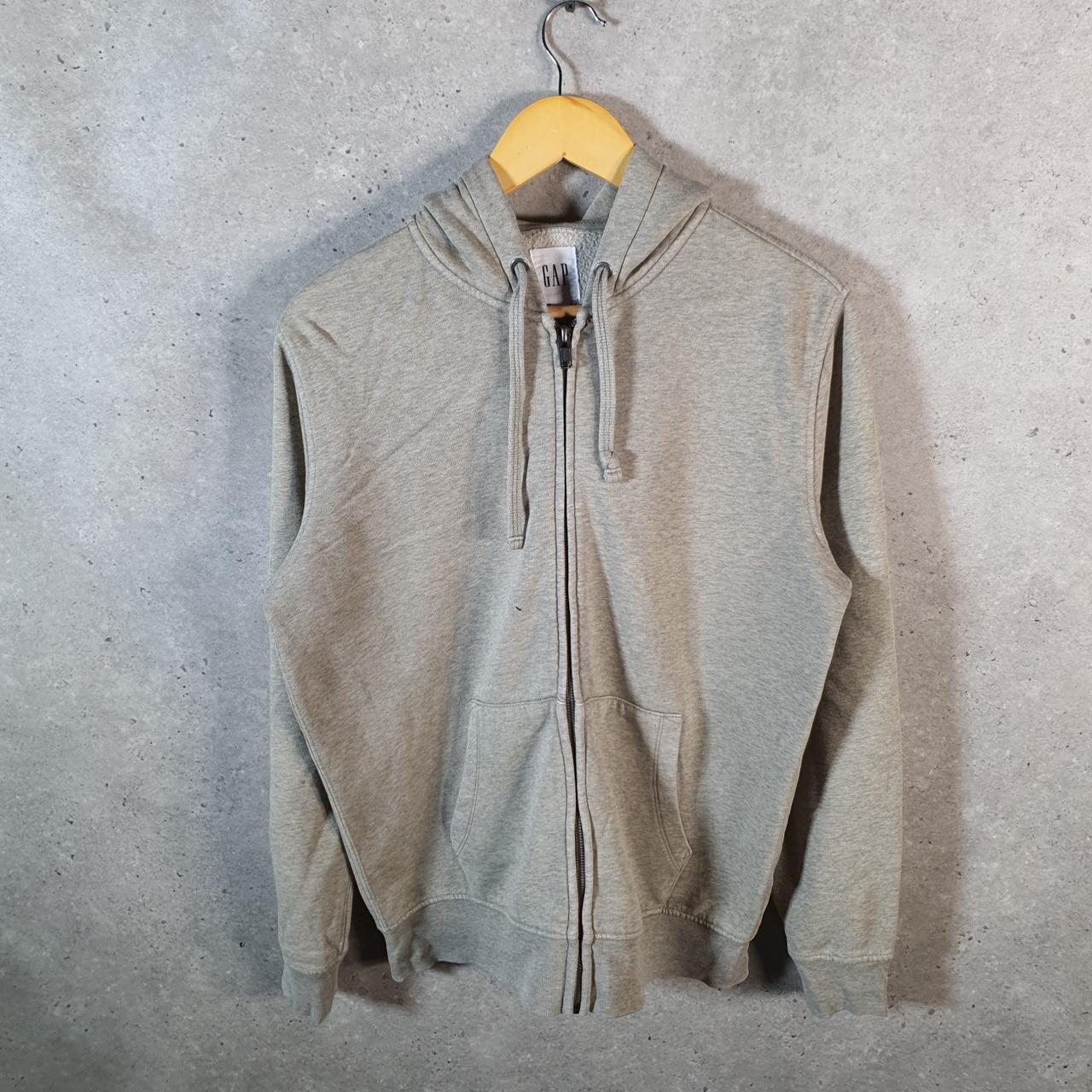 Vintage Gap Hoodie Womens Small Grey Y2K Full Zip Logo