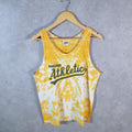 Vintage Anvil Oakland Athletic USA 90s Single Stitch Vest Men’s Large Yellow