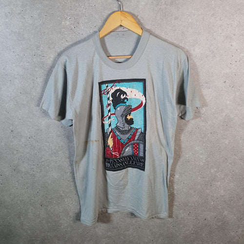 Vintage 1988 Pennsylvanian Renaissance USA Single Stitch T Shirt Men’s Small Grey Big Fish Vintage