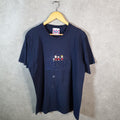 Vintage Peanuts Embroidered 90s USA Single Stitch T Shirt Men’s Large Blue