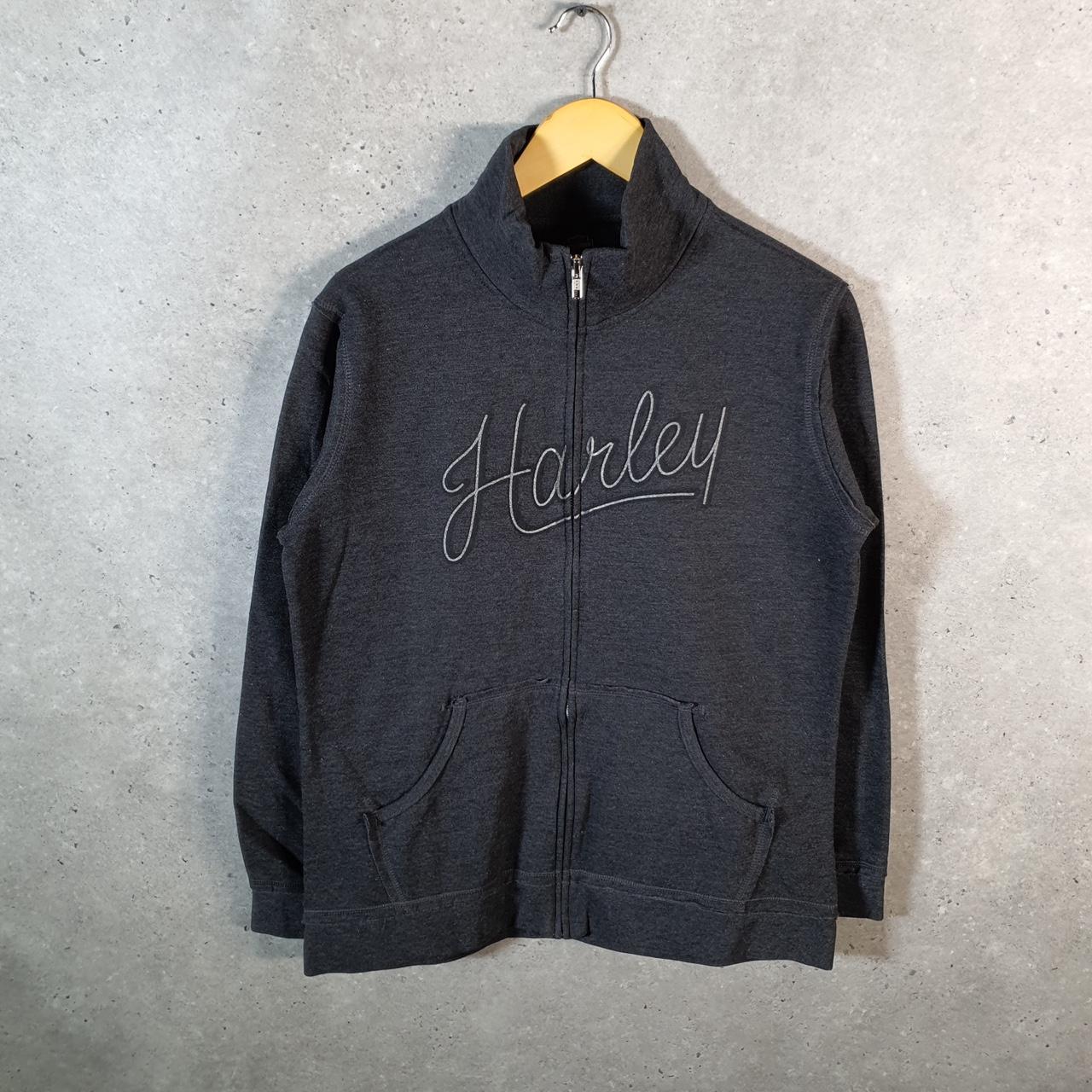 Vintage Harley Davidson 2019 Cleveland Ohio Sweatshirt Mens Large Grey Full Zip USA