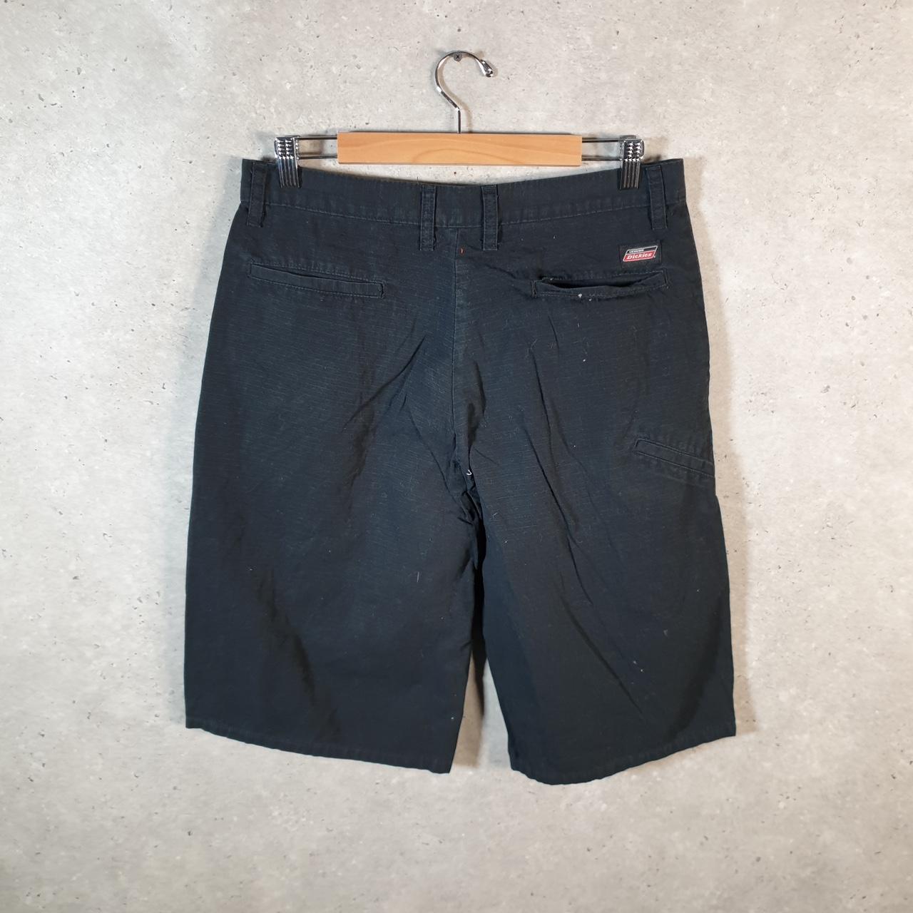 Vintage Dickies Baggy Chino Shorts Jorts Cargo Mens W32 Black Loose Fit