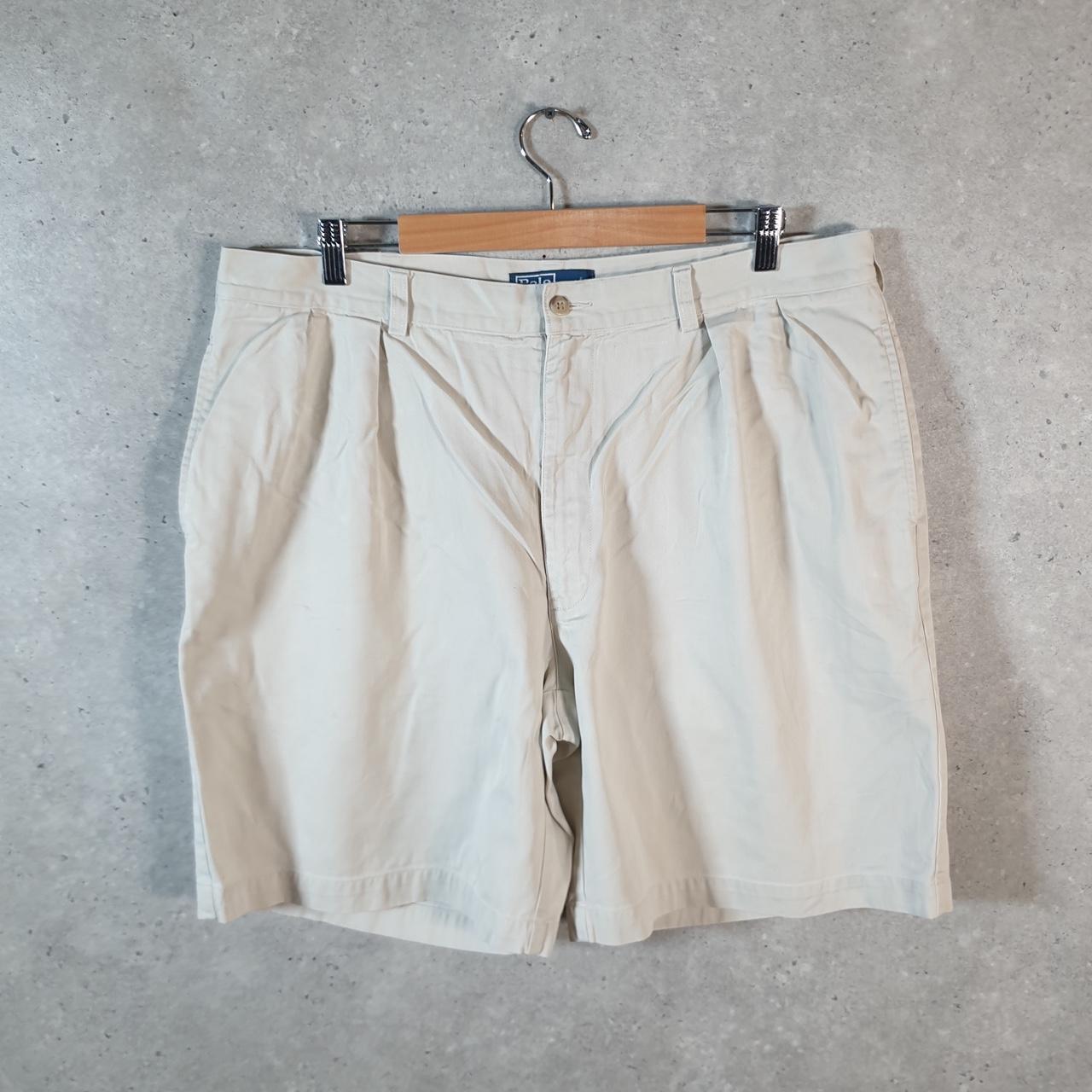 Vintage Ralph Lauren Polo Shorts Jorts Chino Cargo Men’s W40 Brown Baggy Cotton