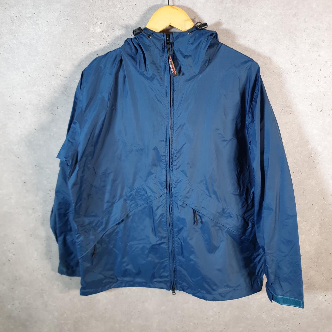 Vintage L.L. Bean Outdoors Nylon Jacket Womens Medium Blue Waterproof