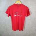 Vintage Hanes Minnesota Seasons Graphic 90s USA Single Stitch T Shirt Men’s Small Red C9555