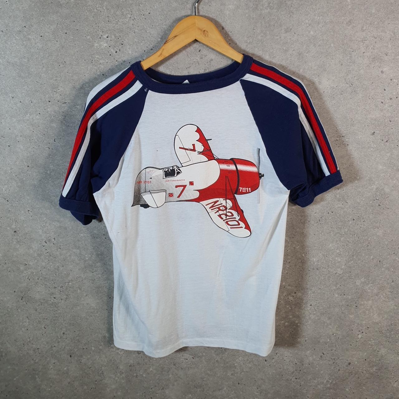 Vintage Gulf Coast Avionics Aeroplane 90s USA Single Stitch T Shirt Men’s Small White