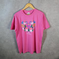 Vintage Anvil Alaska Heart Graphic Graphic USA 90s Single Stitch T Shirt Men’s Large Pink C9530