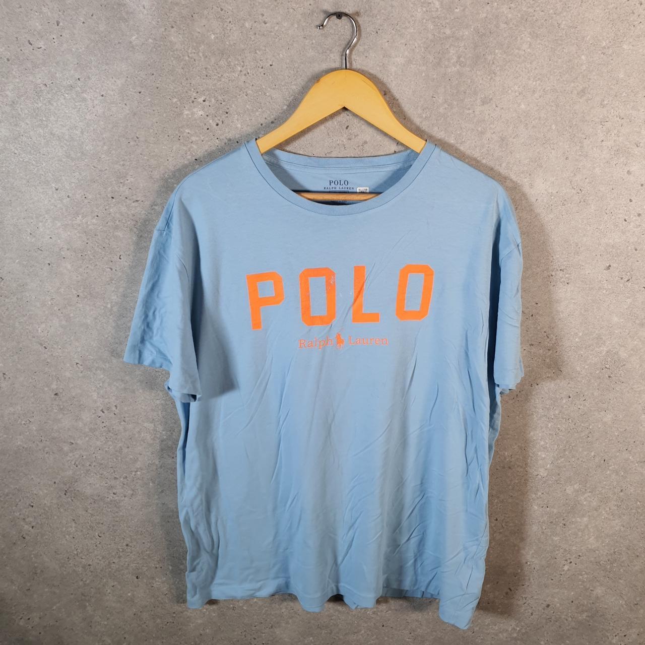 Vintage Ralph Lauren Polo T Shirt Men’s Large Blue Classic Fit Pony