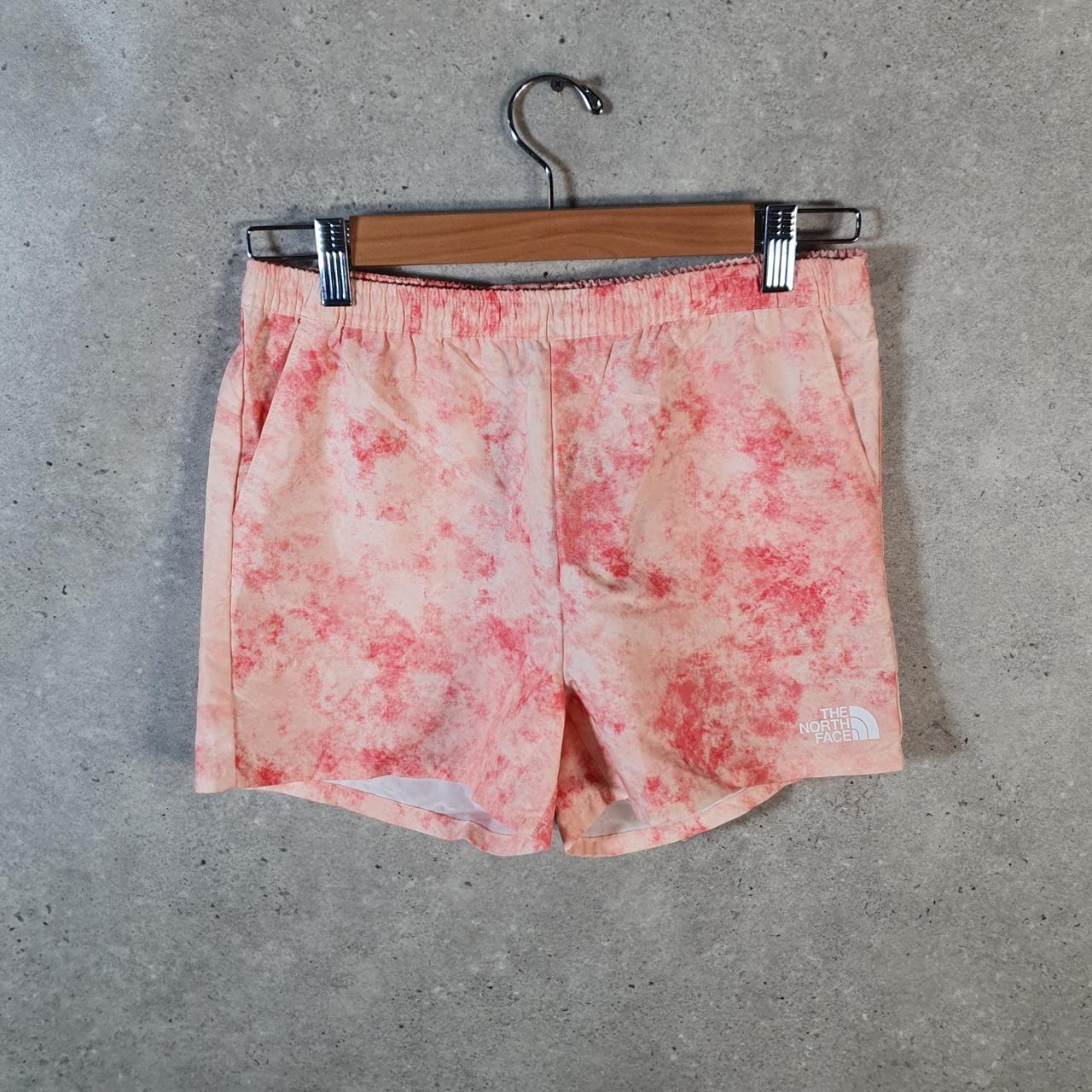 Vintage The North Face TNF Shorts Jorts Chino Cargo Girls Large Pink Baggy Cotton