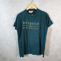 Vintage Time Square Ruidoso New Mexico Embroidered 90s USA Single Stitch T Shirt Men’s Medium Blue