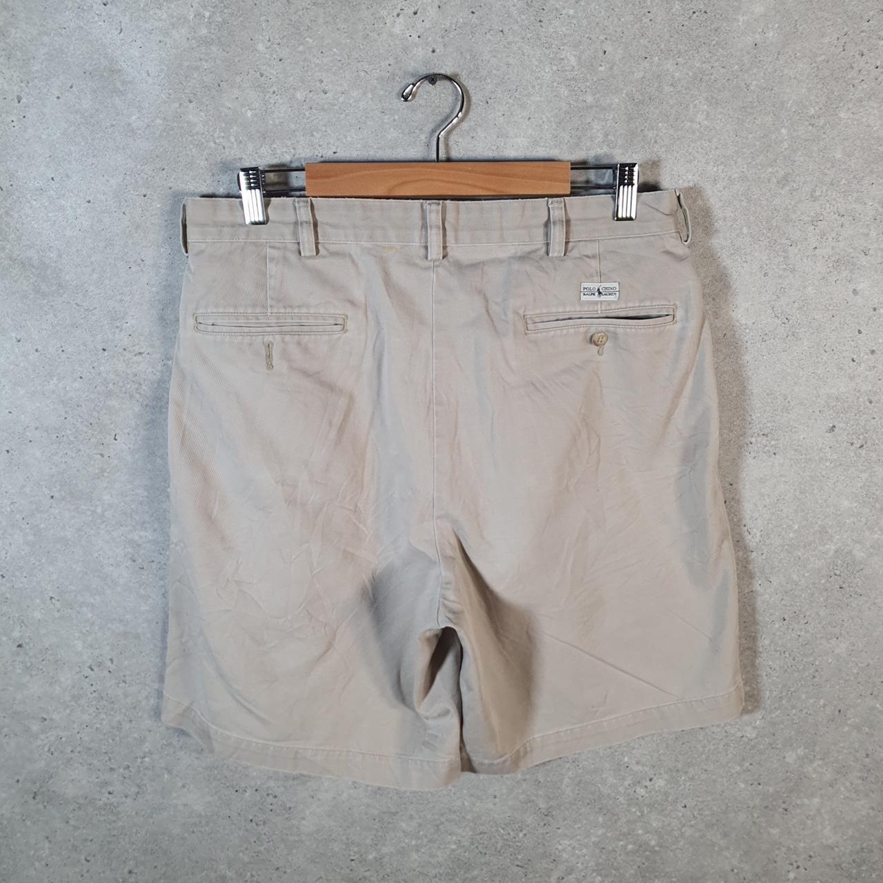 Vintage Ralph Lauren Polo Shorts Jorts Chino Cargo Men’s W34 Brown Baggy Cotton