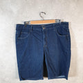 Vintage Lee Baggy Shorts Jorts Cargo Womens W38 Blue Relaxed Denim