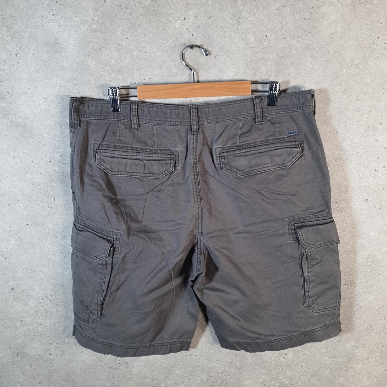 Vintage Izod Golf Chino Shorts Jorts Cargo Men’s W38 Grey Baggy Cotton