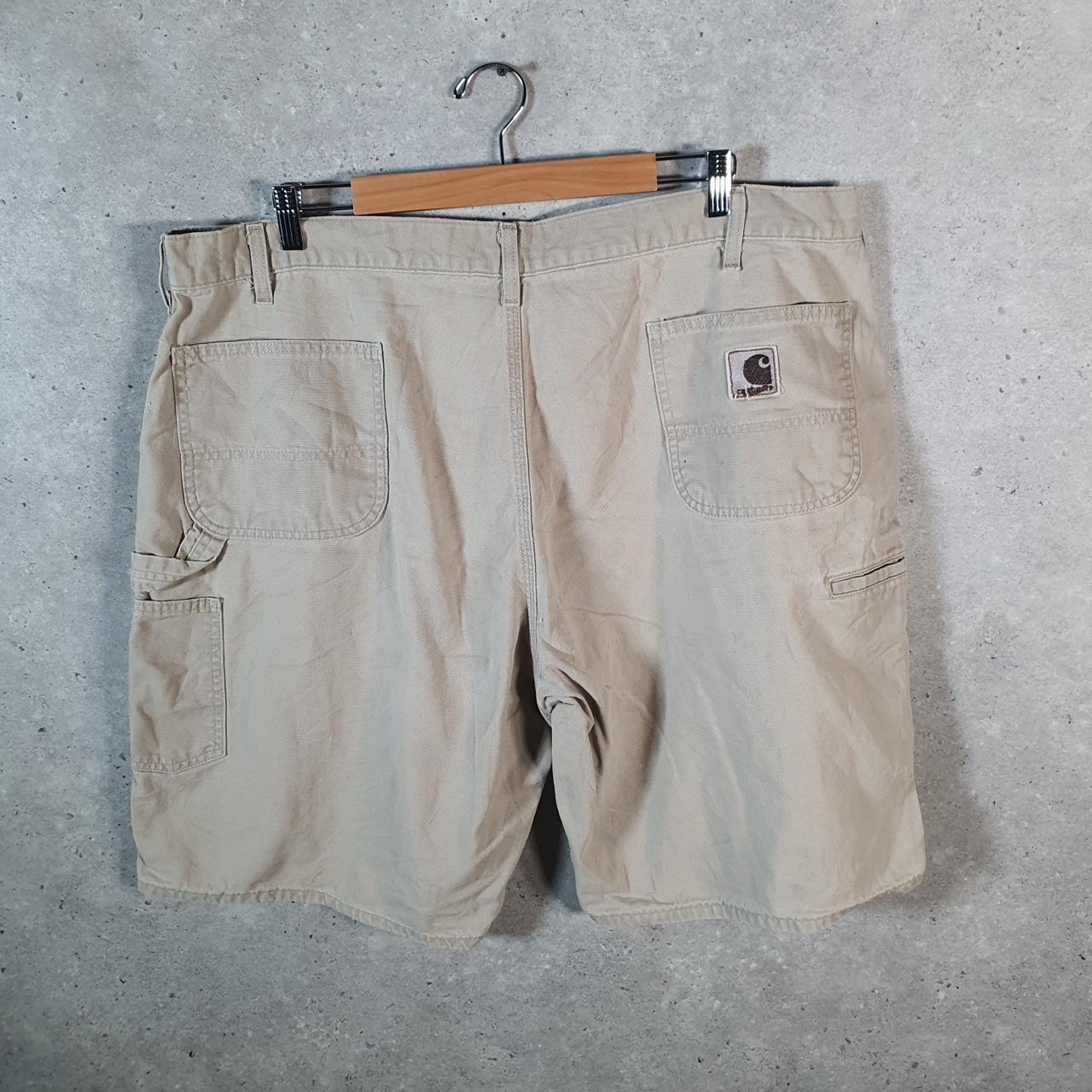 Vintage Carhartt Baggy Carpenter Shorts Jorts Cargo Men’s W44 Brown Relaxed Fit Workwear A4850