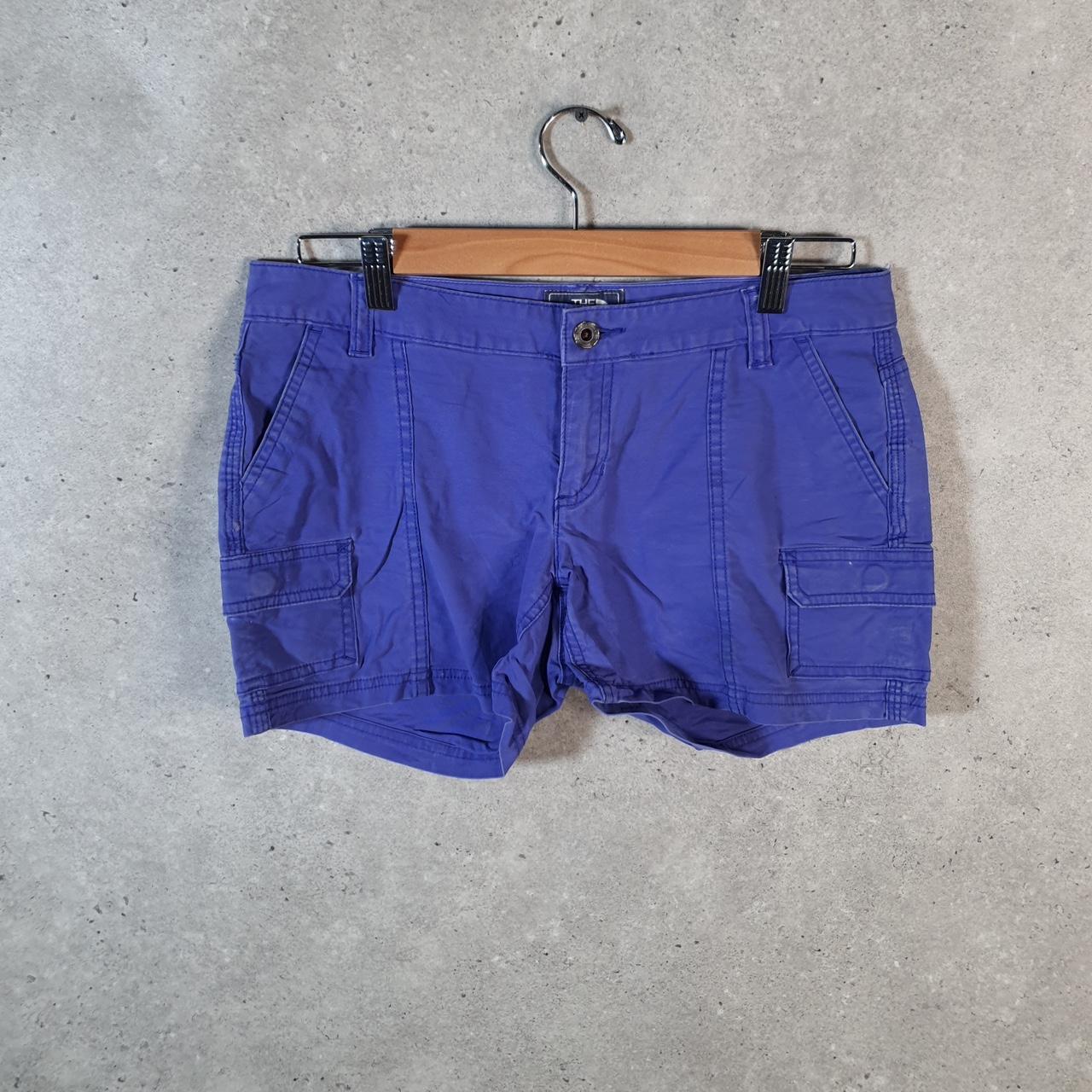 Vintage The North Face TNF Shorts Jorts Chino Cargo Womens UK8 Blue Baggy Cotton