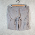 Vintage Ralph Lauren Polo Shorts Jorts Chino Cargo Womens W30 Grey Baggy Cotton
