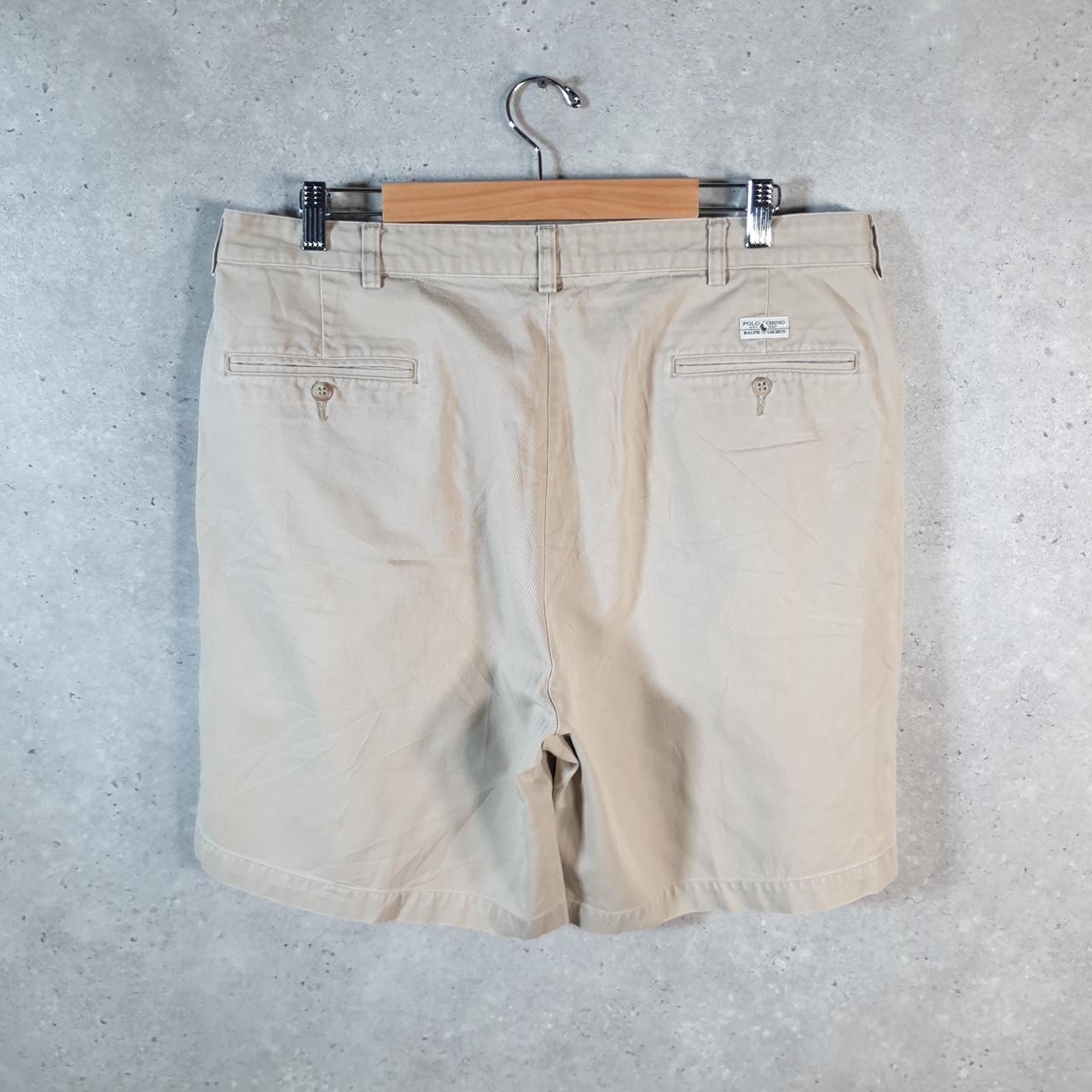 Vintage Ralph Lauren Polo Shorts Jorts Chino Cargo Men’s W38 Brown Baggy Cotton