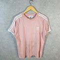 Vintage Adidas Trefoil T Shirt Men’s Medium Pink Spellout Logo Athletic