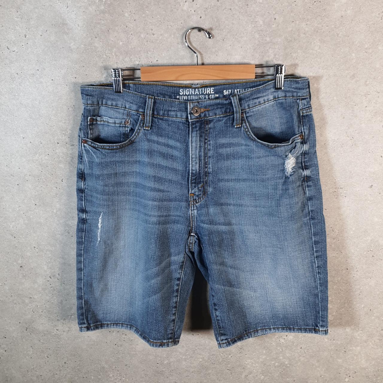 Vintage Levi’s Denim Jean Shorts Jorts Cargo Men’s W36 Blue Baggy Cotton