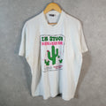 Vintage Fruit of the Loom Blood Donor Texas Cancer 1990 Single Stitch T Shirt Men’s XL White C8823