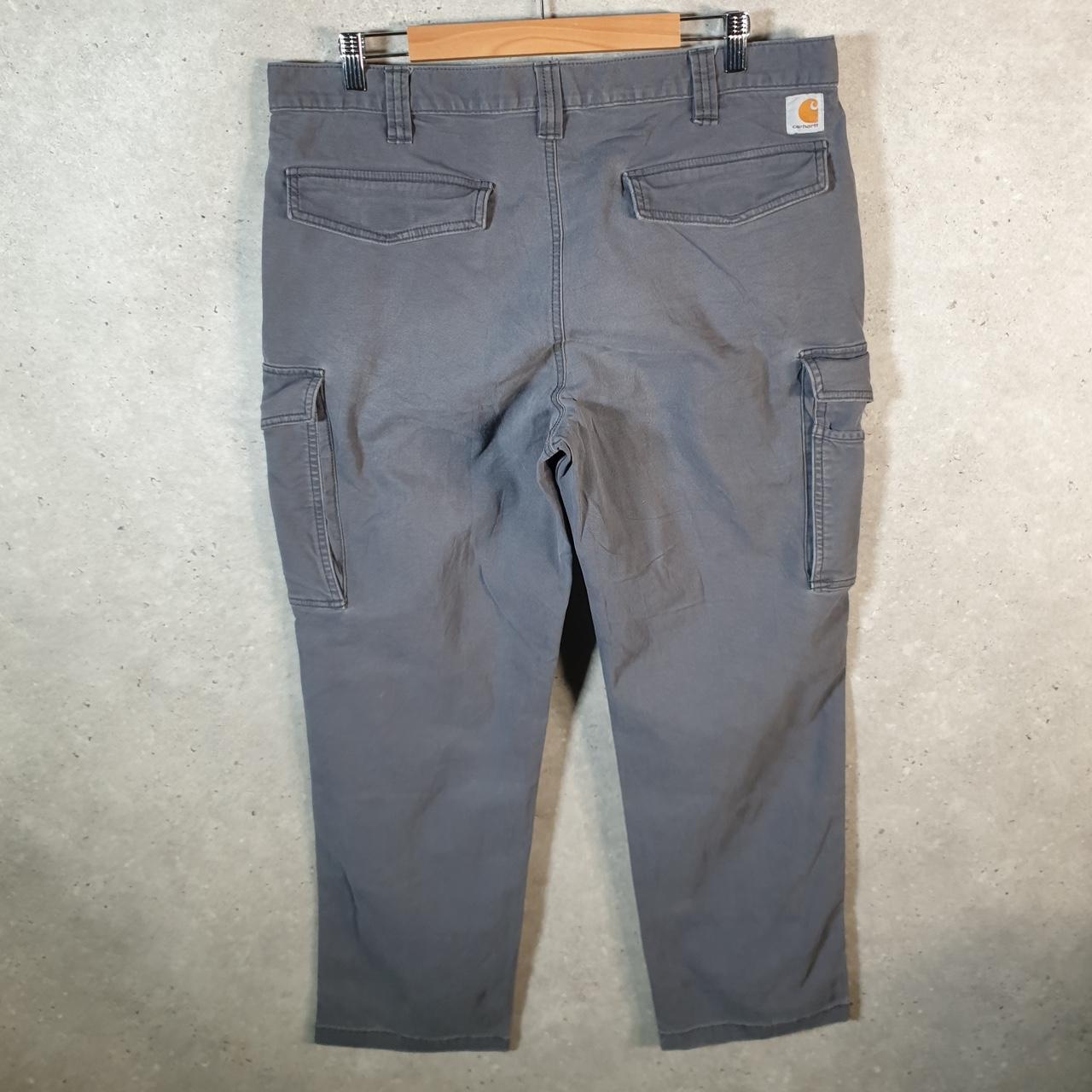 Vintage Carhartt Carpenter Trousers Mens W38 L32 Grey Relaxed Fit Workwear
