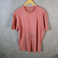 Vintage Adidas Embroidered T Shirt Men’s Large Pink Three Stripes Logo Athletic