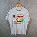 Vintage Centre Star Fishing USA Single Stitch T Shirt Men’s XL White