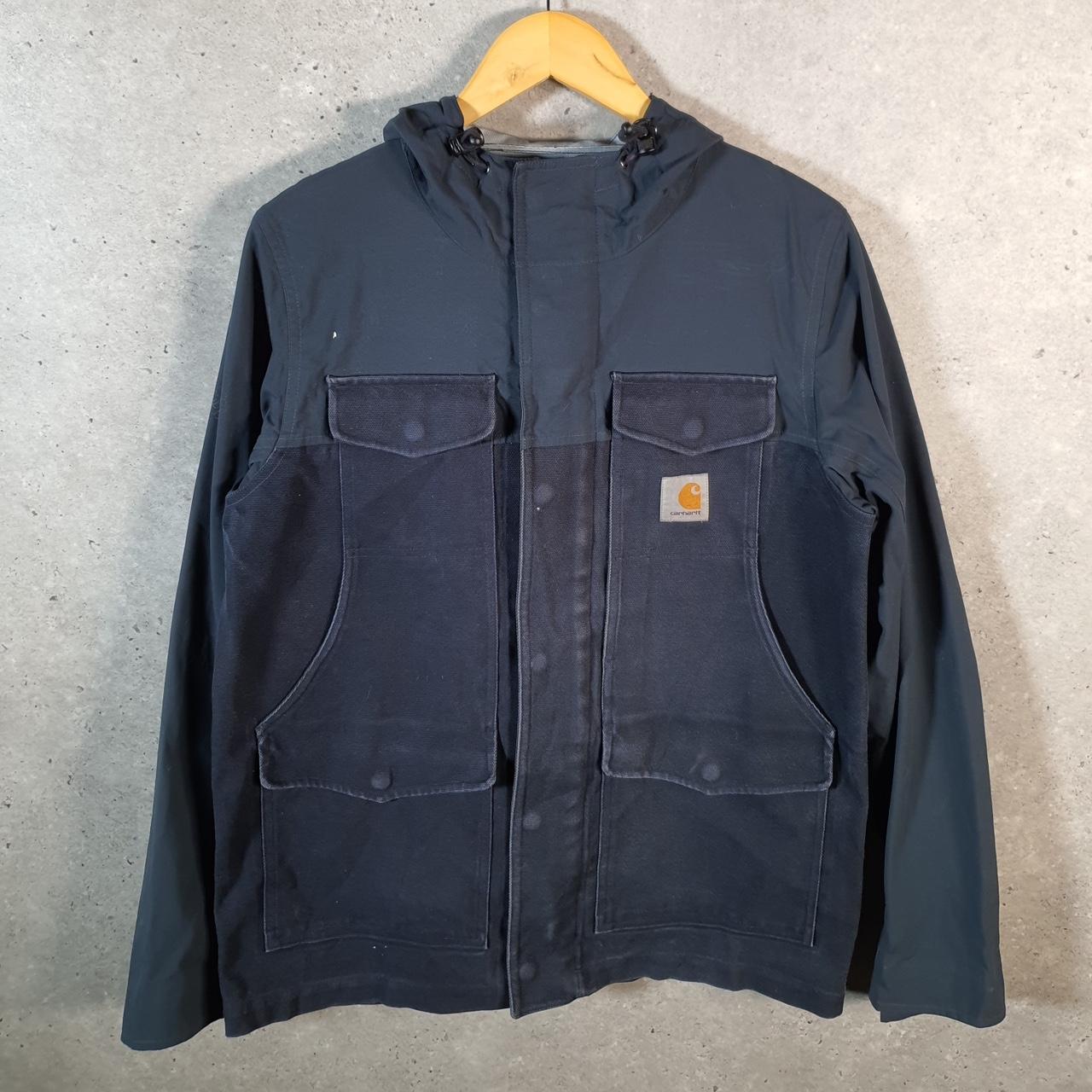 Vintage Carhartt Howard Jacket Seam Sealed Men’s Medium Marlin Jet Waterproof Big Fish Vintage