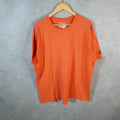 Vintage Adidas Go Tee T Shirt Shirt Men’s XL Orange Three Stripes Logo Athletic C9879