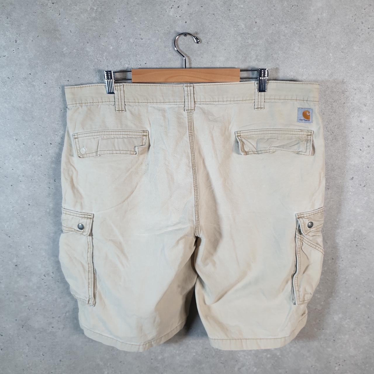 Vintage Carhartt Baggy Carpenter Shorts Jorts Cargo Men’s W42 Brown Relaxed Fit Workwear