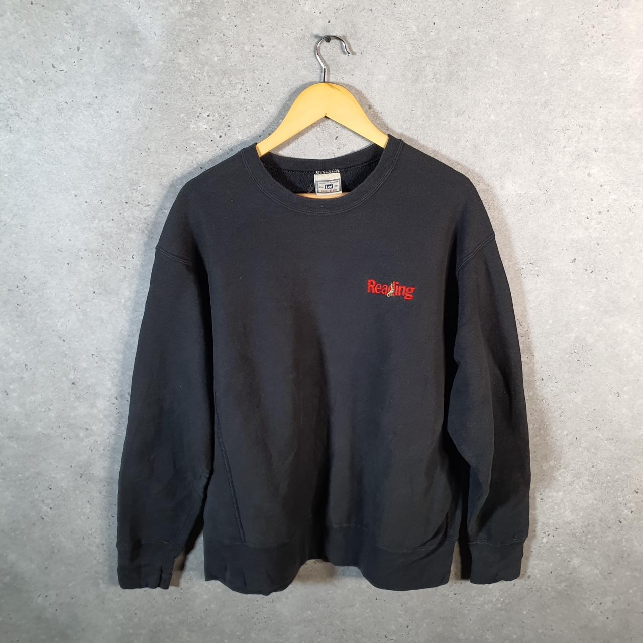 Vintage Lee Cross Grain Sweatshirt Men’s Large Black USA Reading Pullover