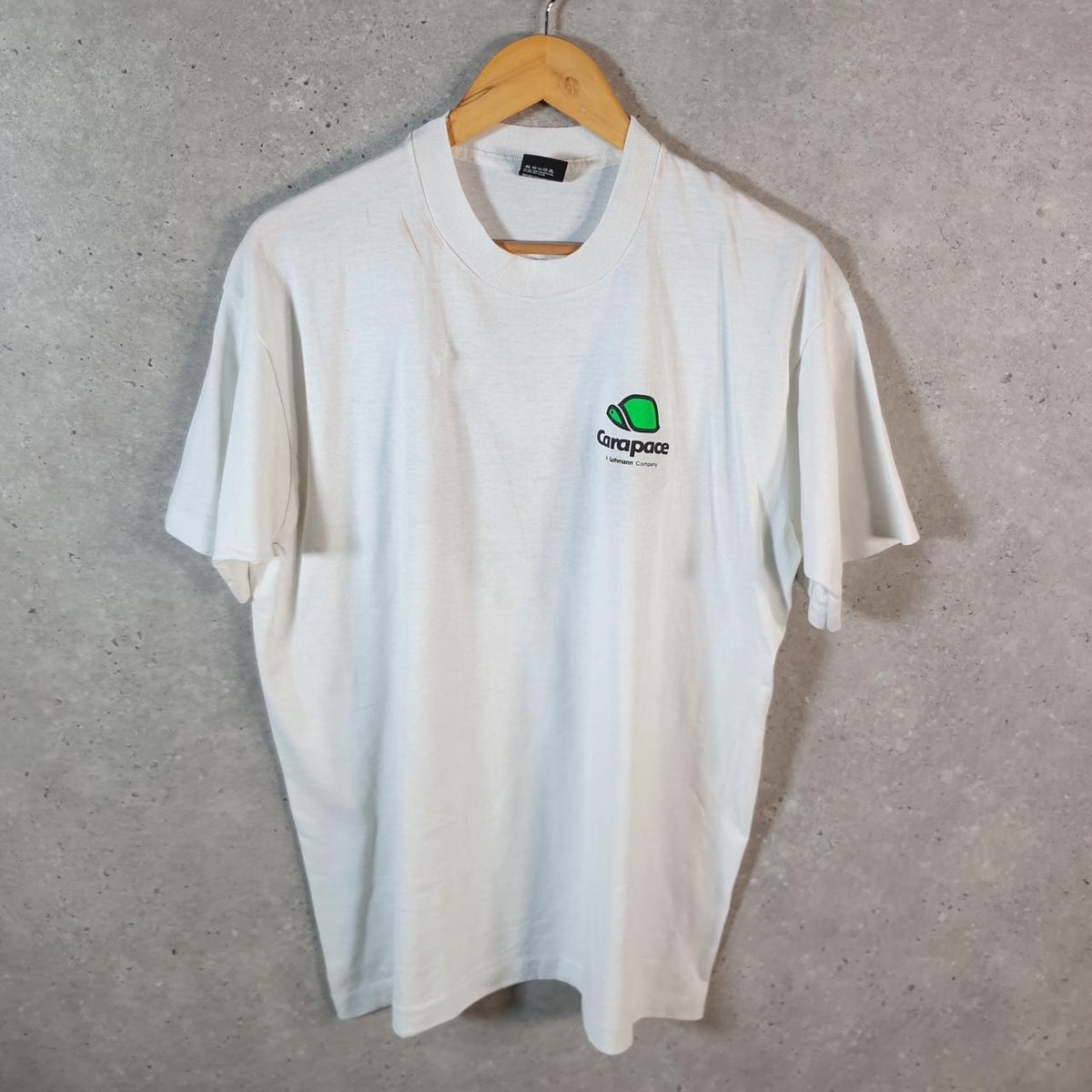 Vintage Screen Stars Carapace Hot PAC 90s USA Single Stitch T Shirt Men’s XL White C8150