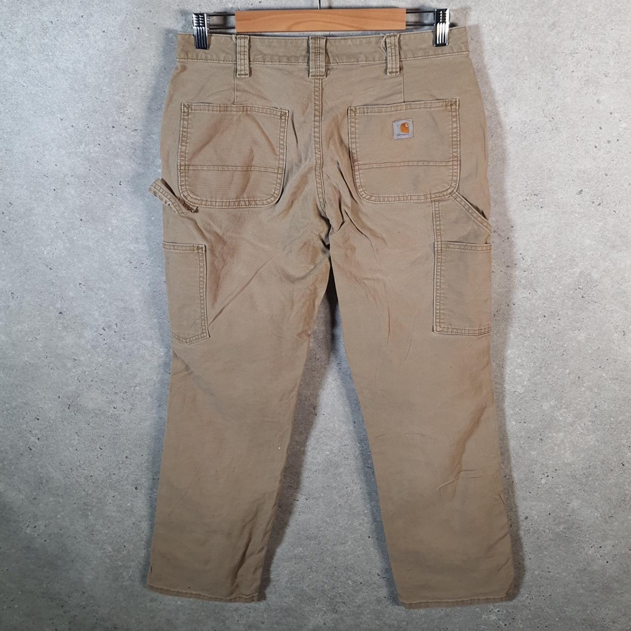 Vintage Carhartt Carpenter Trousers Womens W30 L30 Brown Original Fit Workwear
