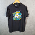 Vintage CCI Life Begins at 40 90s USA Single Stitch T Shirt Men’s Large Black