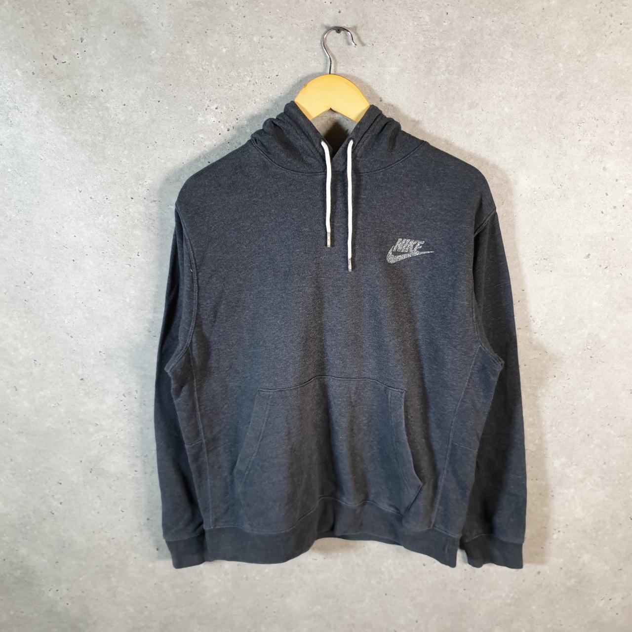 Vintage Nike Club Hoodie Womens Medium Grey Y2K Pullover