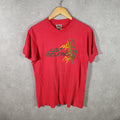 Vintage Hanes Beefy Just Maui’ed Maui USA 90s Single Stitch T Shirt Men’s Medium Red Big Fish Vintage