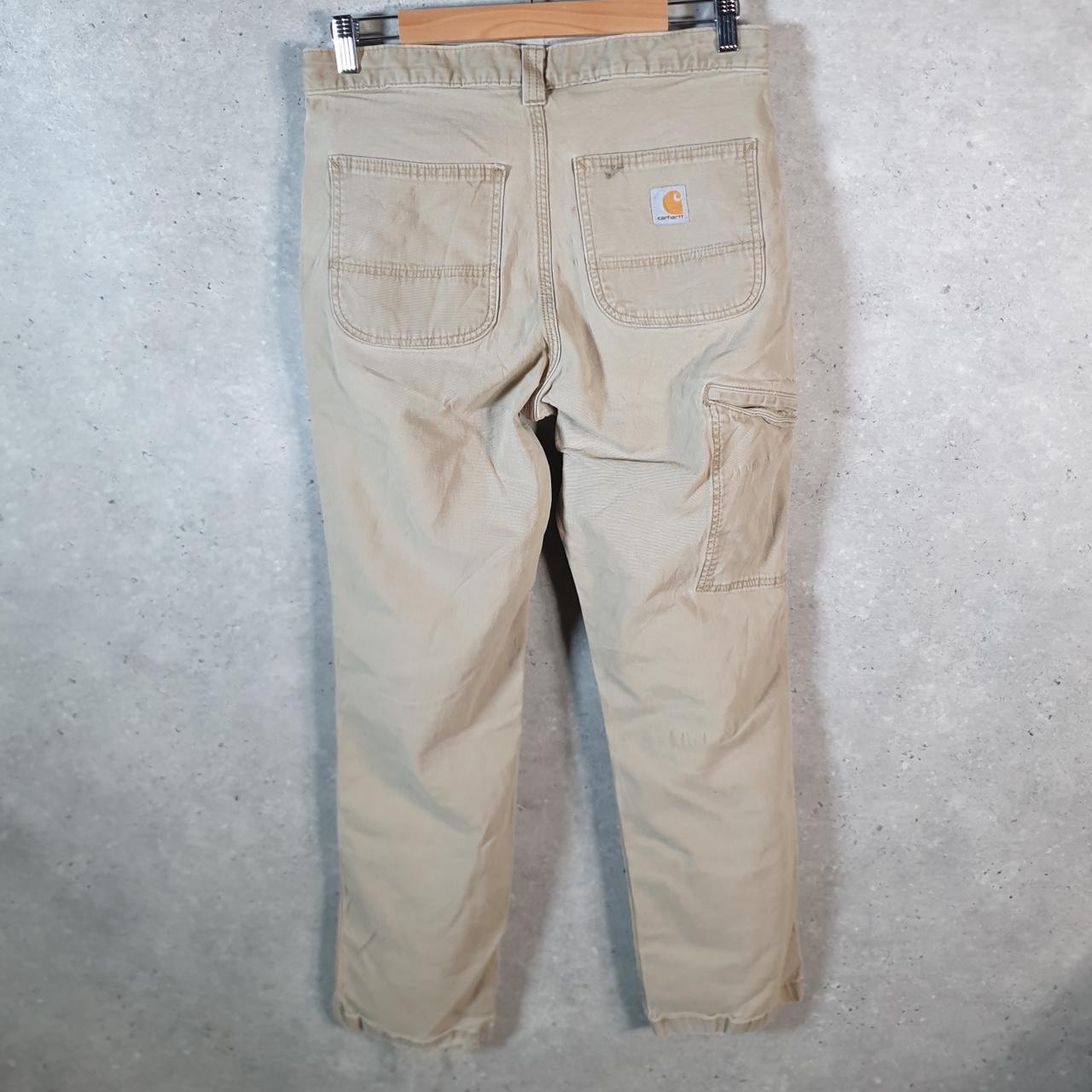 Vintage Carhartt Carpenter Trousers Mens W31 L32 Brown Relaxed Fit Workwear USA