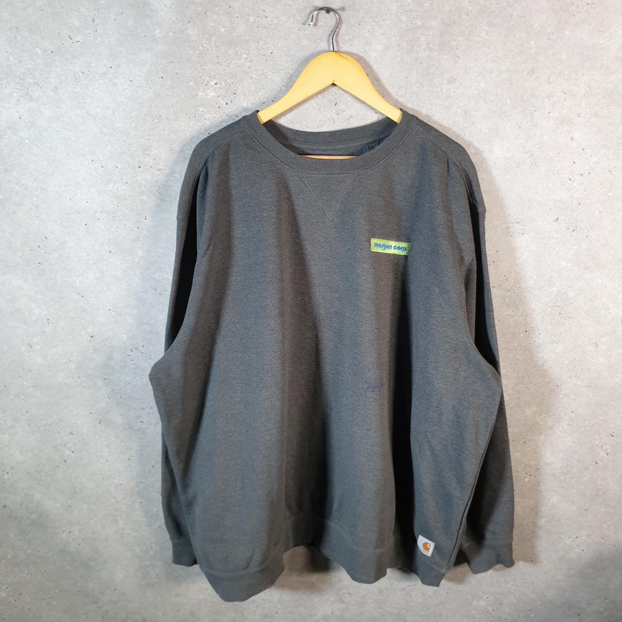 Vintage Carhartt Sweatshirt Mens 3XL Grey Pullover Blank Sweatshirt USA Original Fit