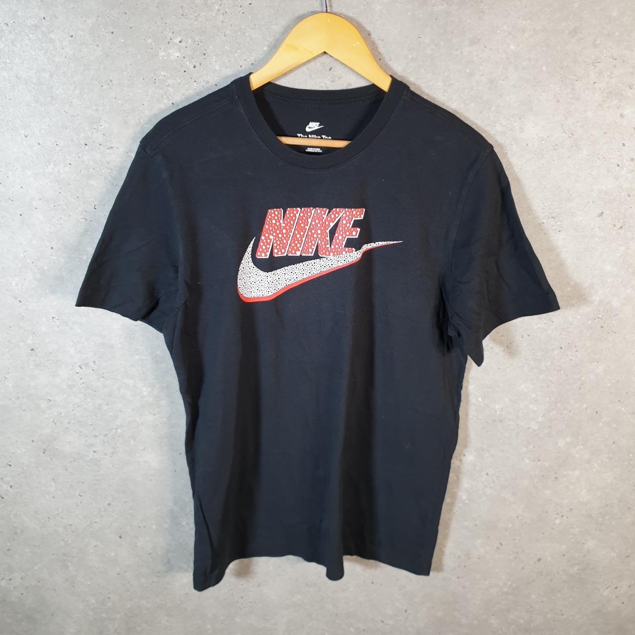Vintage Nike Spellout Club T Shirt Men’s Medium Black Logo Swoosh Athletic