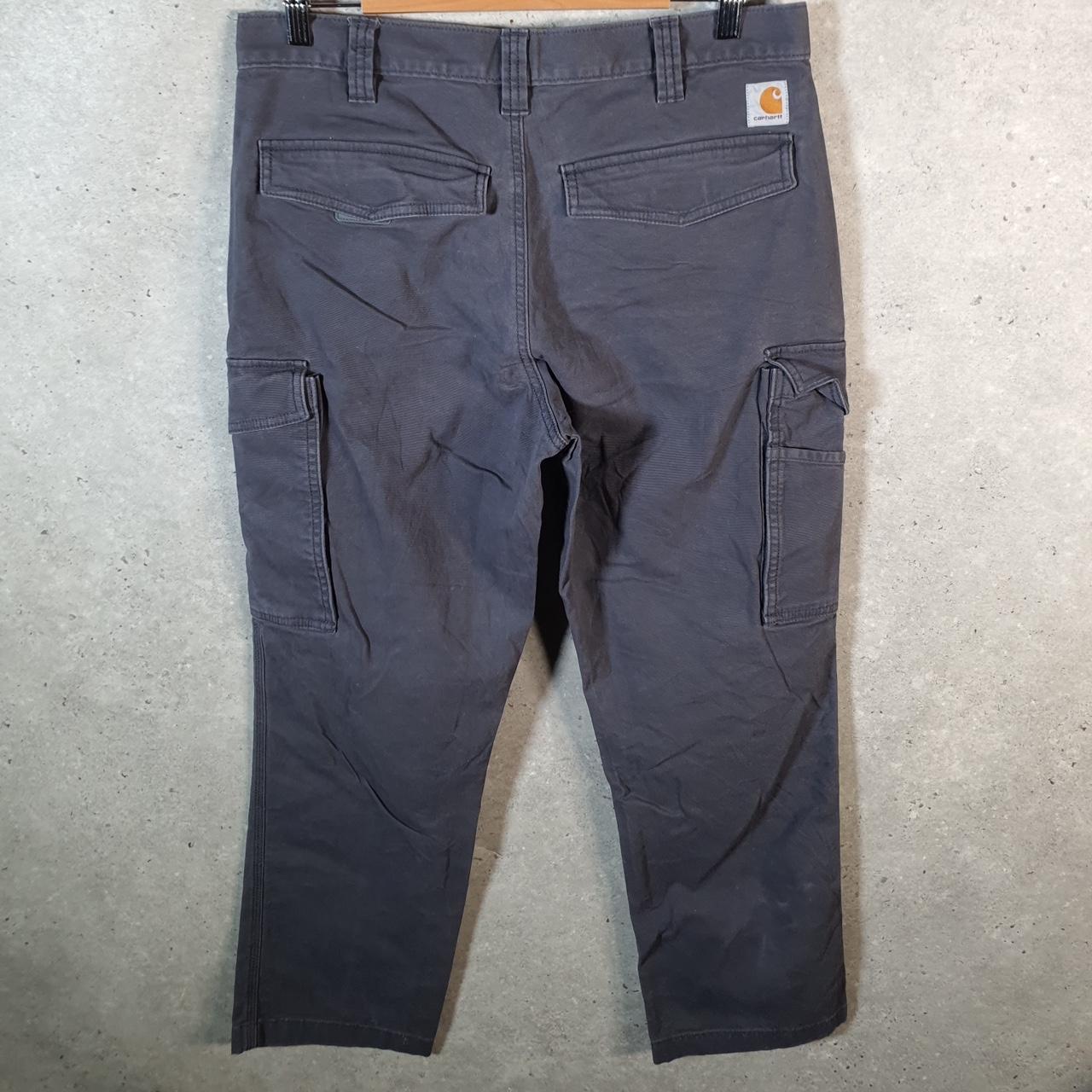 Vintage Carhartt Carpenter Trousers Mens W34 L30 Grey Relaxed Fit Workwear