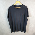 Vintage Ralph Lauren Polo T Shirt Men’s XL Black Embroidered Classic Fit Pony C8611