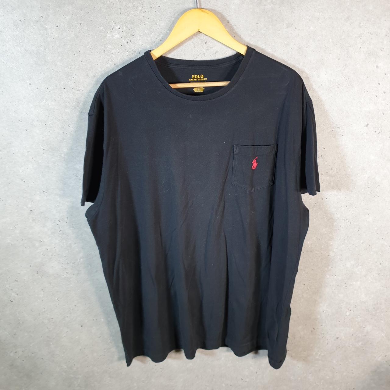 Vintage Ralph Lauren Polo T Shirt Men’s XL Black Embroidered Classic Fit Pony C8611