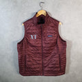 Vintage Patagonia Nano Puffer Gilet Vest Jacket Womens 2XL Burgundy Red Full Zip Lightweight Big Fish Vintage