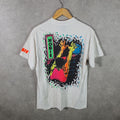 Vintage Hobie Basketball Graphic 90s USA Single Stitch T Shirt Men’s Medium White