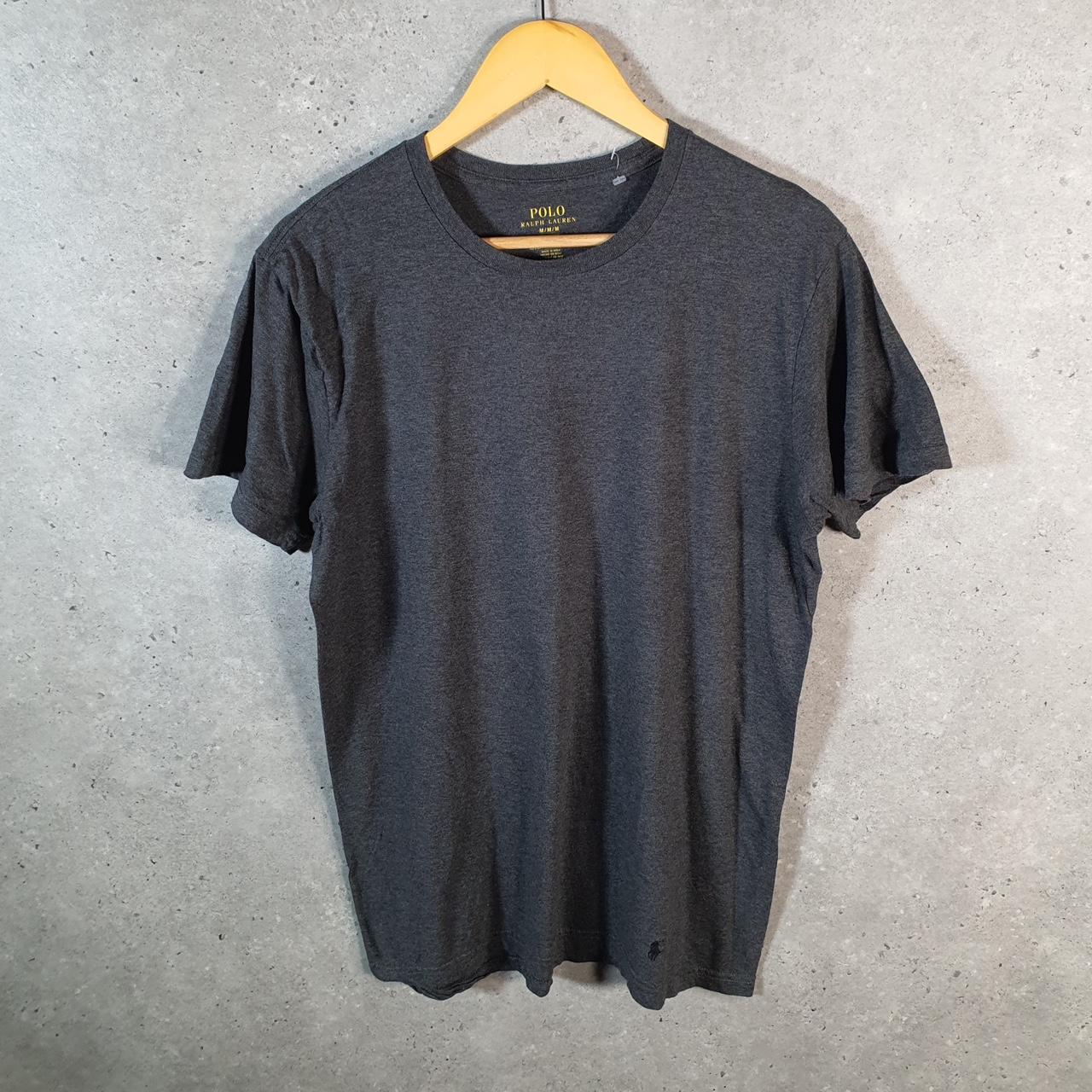 Vintage Ralph Lauren Polo Sport T Shirt Men’s Medium Grey Classic Fit Embroidered Pony C8711