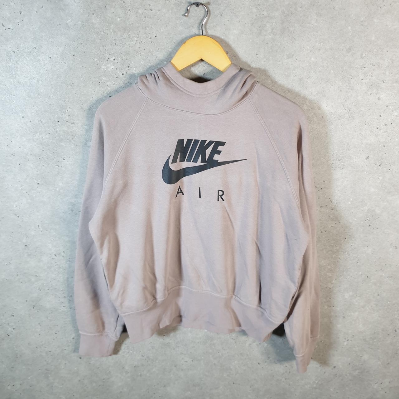 Vintage Nike Air Spellout Hoodie Womens Medium Pink Swoosh Y2K Pullover