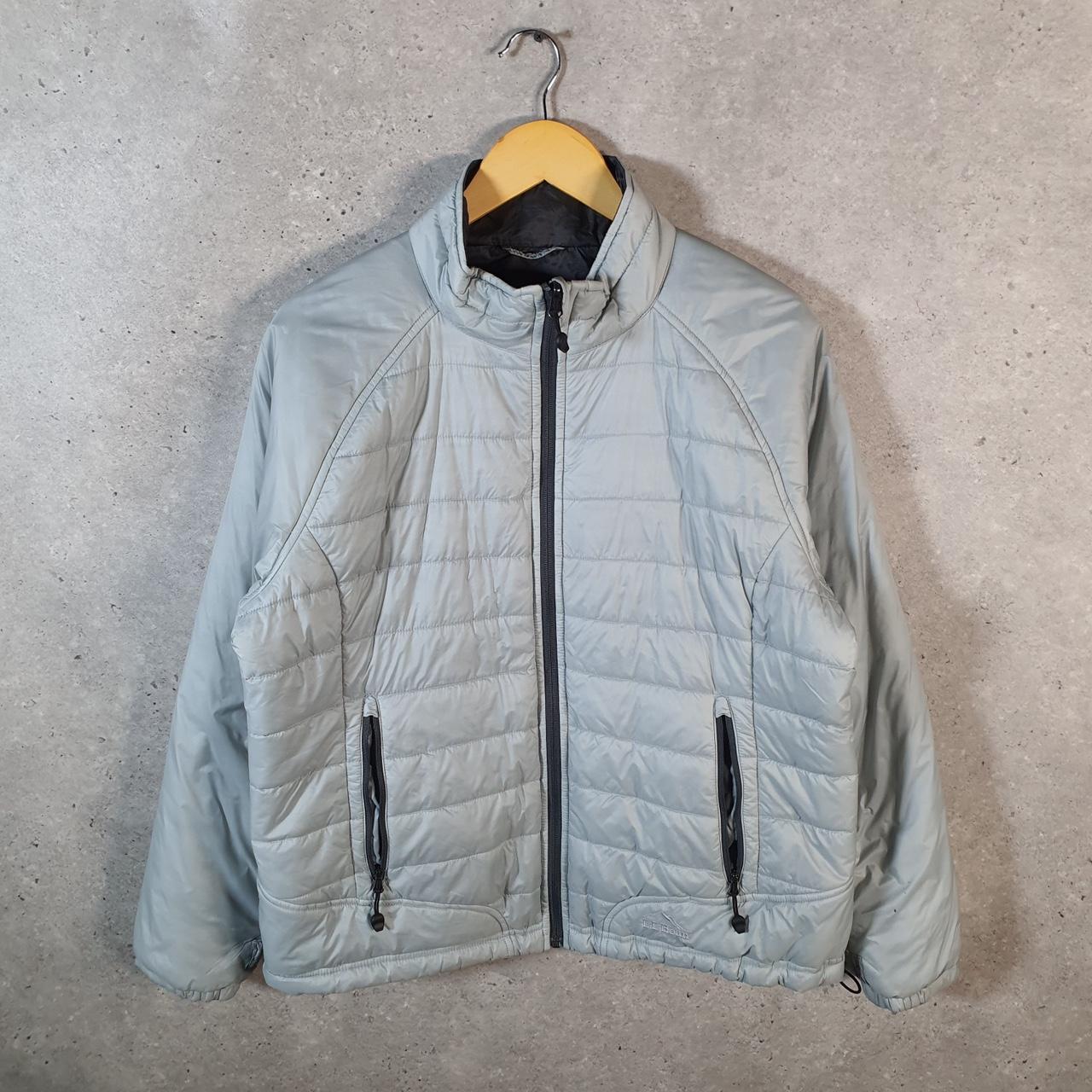 Vintage L.L. Bean Downtex Puffer Jacket Mens Large Grey Waterproof Shell