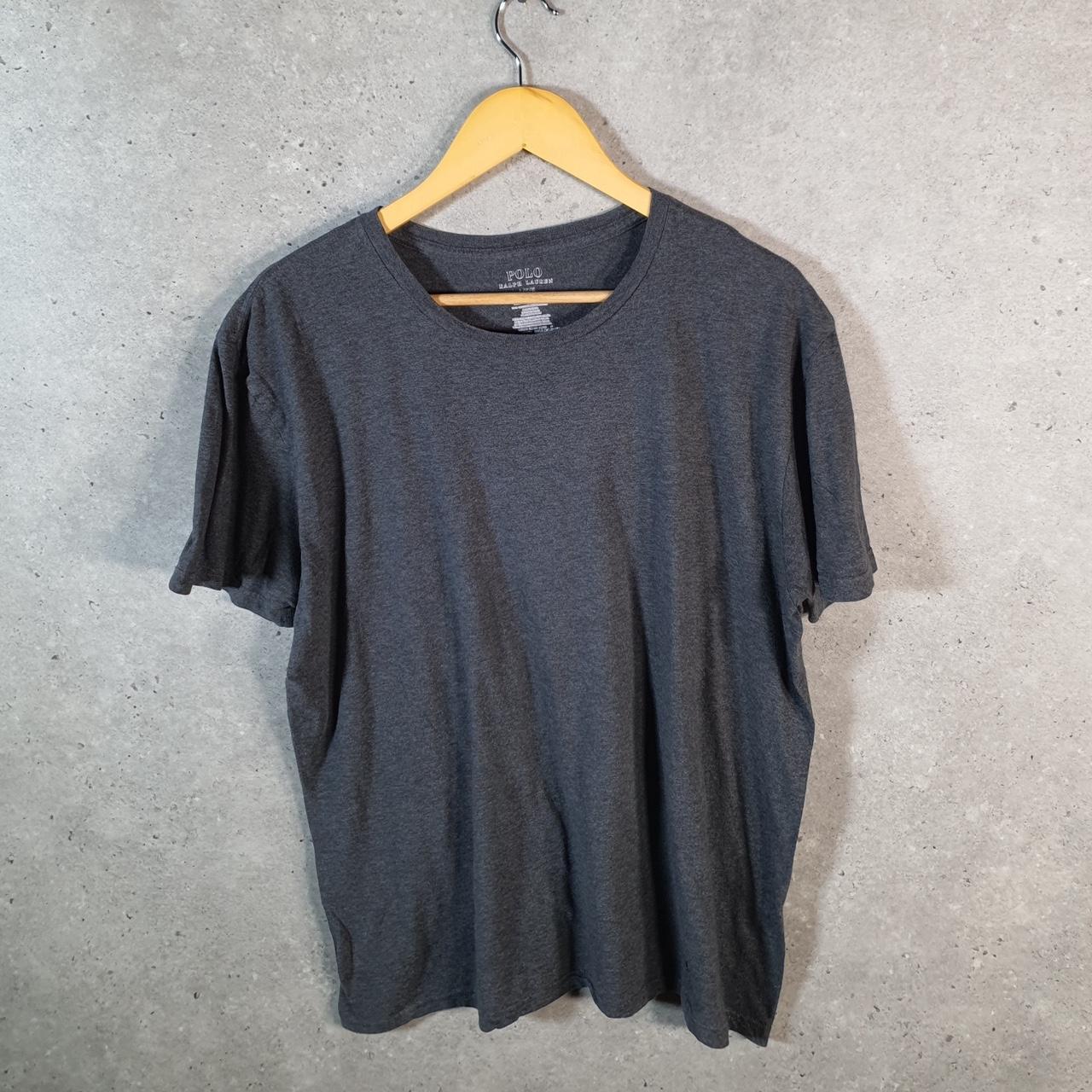 Vintage Ralph Lauren Polo Sport T Shirt Men’s Large Grey Custom Fit Embroidered Pony C8700