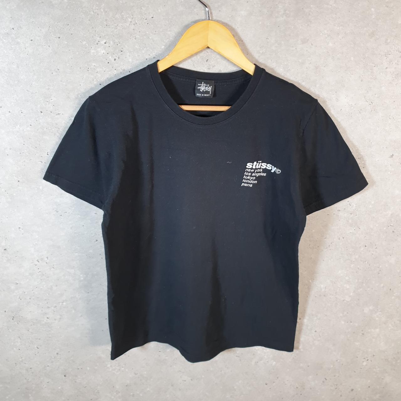 Vintage Stussy Strawberyt Printed Printed T Shirt Men’s XS Black Graphic Short Sleeve